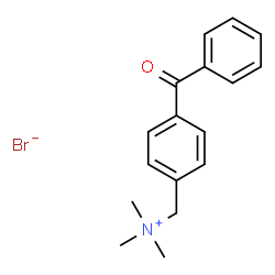 ChemSpider 2D Image | (4-Benzoylphenyl)-N,N,N-trimethylmethanaminium bromide | C17H20BrNO