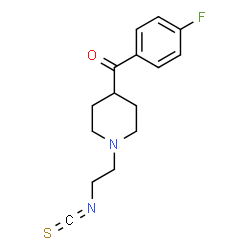ChemSpider 2D Image | (4-Fluorophenyl)[1-(2-isothiocyanatoethyl)-4-piperidinyl]methanone | C15H17FN2OS
