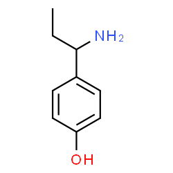 ChemSpider 2D Image | 4-(1-Aminopropyl)phenol | C9H13NO