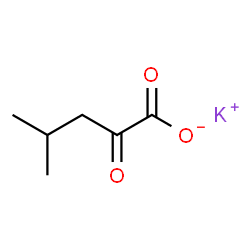 ChemSpider 2D Image | Potassium 4-methyl-2-oxovalerate | C6H9KO3