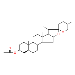 ChemSpider 2D Image | (5alpha,8xi,9xi,10xi,13xi,14xi,16xi,17xi,20xi,22xi)-Spirostan-3-yl acetate | C29H46O4