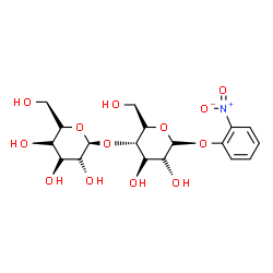 ChemSpider 2D Image | 2-Nitrophenyl 4-O-alpha-L-galactopyranosyl-beta-L-galactopyranoside | C18H25NO13