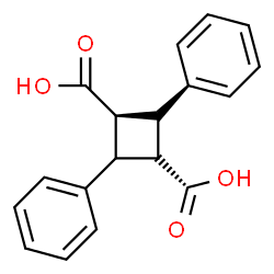 ChemSpider 2D Image | (2r)-2,4-Diphenyl-1,3-cyclobutanedicarboxylic acid | C18H16O4