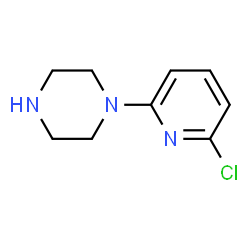 ChemSpider 2D Image | 1-(6-Chloro-2-pyridinyl)piperazine | C9H12ClN3