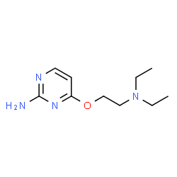 ChemSpider 2D Image | 4-[2-(Diethylamino)ethoxy]-2-pyrimidinamine | C10H18N4O