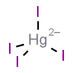 ChemSpider 2D Image | Tetraiodomercurate(2-) | HgI4