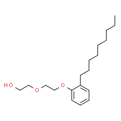 ChemSpider 2D Image | 2-(2-(NONYLPHENOXY)ETHOXY)ETHANOL | C19H32O3