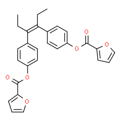 ChemSpider 2D Image | (3Z)-3-Hexene-3,4-diyldi-4,1-phenylene di(2-furoate) | C28H24O6