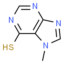 ChemSpider 2D Image | 7-Methyl-6-thiopurine | C6H6N4S