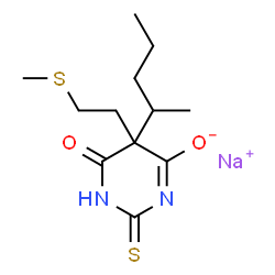 ChemSpider 2D Image | methitural sodium | C12H19N2NaO2S2