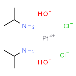 ChemSpider 2D Image | Platinum(4+) chloride hydroxide - 2-propanamine (1:2:2:2) | C6H20Cl2N2O2Pt