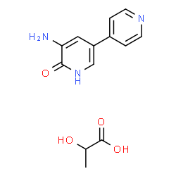 ChemSpider 2D Image | Inamrinone lactate | C13H15N3O4