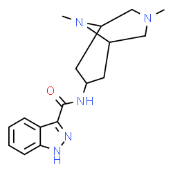 ChemSpider 2D Image | N-(3,9-Dimethyl-3,9-diazabicyclo[3.3.1]non-7-yl)-1H-indazole-3-carboxamide | C17H23N5O
