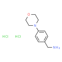 ChemSpider 2D Image | (4-Morpholinophenyl)methanamine dihydrochloride | C11H18Cl2N2O