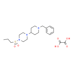ChemSpider 2D Image | 1-(1-Benzyl-4-piperidinyl)-4-(propylsulfonyl)piperazine ethanedioate (1:1) | C21H33N3O6S