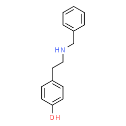 ChemSpider 2D Image | 4-[2-(Benzylamino)ethyl]phenol | C15H17NO