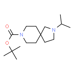 ChemSpider 2D Image | tert-Butyl-2-isopropyl-2,8-diazaspiro[4.5]decan-8-carboxylat | C16H30N2O2