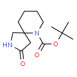 ChemSpider 2D Image | tert-Butyl-3-oxo-2,6-diazaspiro[4.5]decan-6-carboxylat | C13H22N2O3