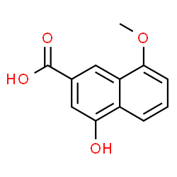 ChemSpider 2D Image | 4-Hydroxy-8-methoxy-2-naphthoic acid | C12H10O4