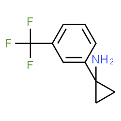 ChemSpider 2D Image | 1-[3-(Trifluoromethyl)phenyl]cyclopropanamine | C10H10F3N