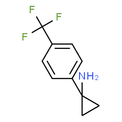ChemSpider 2D Image | 1-[4-(Trifluoromethyl)phenyl]cyclopropanamine | C10H10F3N