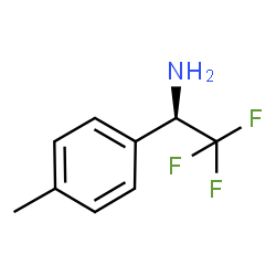 ChemSpider 2D Image | (1R)-2,2,2-Trifluor-1-(4-methylphenyl)ethanamin | C9H10F3N