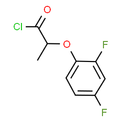 ChemSpider 2D Image | 2-(2,4-Difluorophenoxy)propanoyl chloride | C9H7ClF2O2