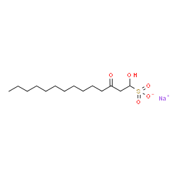 ChemSpider 2D Image | Sodium 1-hydroxy-3-oxo-1-tetradecanesulfonate | C14H27NaO5S