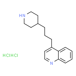 ChemSpider 2D Image | 4-[3-(4-Piperidinyl)propyl]quinoline dihydrochloride | C17H24Cl2N2
