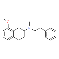 ChemSpider 2D Image | 8-Methoxy-N-methyl-N-(2-phenylethyl)-1,2,3,4-tetrahydro-2-naphthalenamine | C20H25NO
