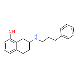 ChemSpider 2D Image | 7-[(3-Phenylpropyl)amino]-5,6,7,8-tetrahydro-1-naphthalenol | C19H23NO