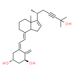 ChemSpider 2D Image | (1S,3R,5Z,7E,13xi,14xi)-9,10-Secocholesta-5,7,10,16-tetraen-23-yne-1,3,25-triol | C27H38O3