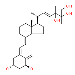 ChemSpider 2D Image | (1S,3R,5Z,7E,14xi,22E,24xi)-9,10-Secoergosta-5,7,10,22-tetraene-1,3,24,25,26-pentol | C28H44O5