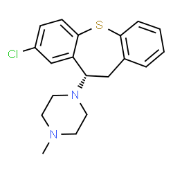 ChemSpider 2D Image | 1-[(10S)-8-Chloro-10,11-dihydrodibenzo[b,f]thiepin-10-yl]-4-methylpiperazine | C19H21ClN2S