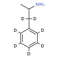 ChemSpider 2D Image | 1-(~2~H_5_)Phenyl-2-(1,1-~2~H_2_)propanamine | C9H6D7N