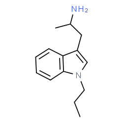ChemSpider 2D Image | 1-(1-Propyl-1H-indol-3-yl)-2-propanamine | C14H20N2