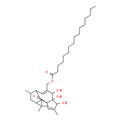 ChemSpider 2D Image | (4,5,6-Trihydroxy-3,10,13,13-tetramethyl-15-oxotetracyclo[7.5.1.0~1,5~.0~12,14~]pentadeca-2,7-dien-7-yl)methyl palmitate | C36H58O6