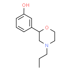 ChemSpider 2D Image | 3-(4-Propyl-2-morpholinyl)phenol | C13H19NO2