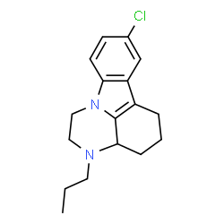 ChemSpider 2D Image | 8-Chloro-3-propyl-2,3,3a,4,5,6-hexahydro-1H-pyrazino[3,2,1-jk]carbazole | C17H21ClN2