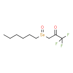 ChemSpider 2D Image | 1,1,1-Trifluoro-3-(hexylseleninyl)acetone | C9H15F3O2Se