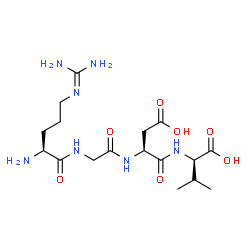 ChemSpider 2D Image | L-Arginylglycyl-L-alpha-aspartyl-D-valine | C17H31N7O7
