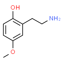 ChemSpider 2D Image | 2-(2-Aminoethyl)-4-methoxyphenol | C9H13NO2