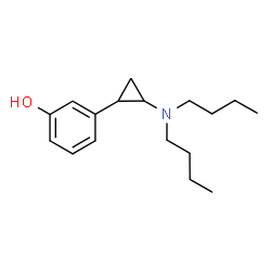 ChemSpider 2D Image | 3-[2-(Dibutylamino)cyclopropyl]phenol | C17H27NO