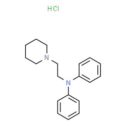 ChemSpider 2D Image | N-Phenyl-N-[2-(1-piperidinyl)ethyl]aniline hydrochloride (1:1) | C19H25ClN2