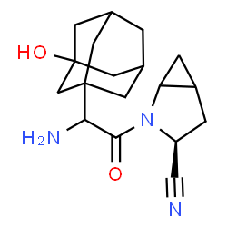 ChemSpider 2D Image | (3S)-2-[Amino(3-hydroxyadamantan-1-yl)acetyl]-2-azabicyclo[3.1.0]hexane-3-carbonitrile | C18H25N3O2