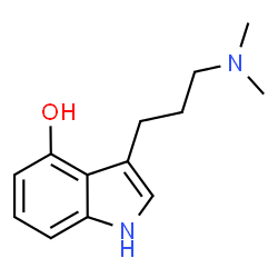 ChemSpider 2D Image | 3-[3-(Dimethylamino)propyl]-1H-indol-4-ol | C13H18N2O