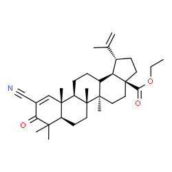 ChemSpider 2D Image | Ethyl (13xi)-2-cyano-3-oxolupa-1,20(29)-dien-28-oate | C33H47NO3