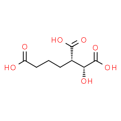 ChemSpider 2D Image | (1R,2S)-1-Hydroxy-1,2,5-pentanetricarboxylic acid | C8H12O7