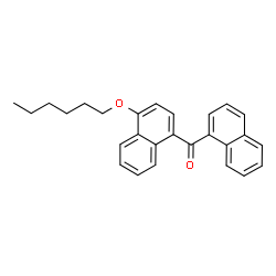ChemSpider 2D Image | [4-(Hexyloxy)-1-naphthyl](1-naphthyl)methanone | C27H26O2