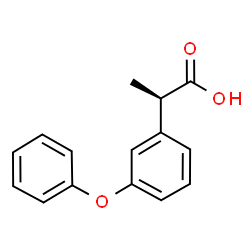 ChemSpider 2D Image | (2R)-2-(3-Phenoxyphenyl)propanoic acid | C15H14O3